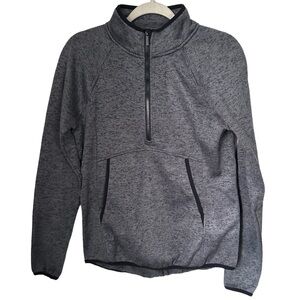 Freedom Trail By Kyodan Women’s Sz M Gray Marbled 1/2 Zip Pullover Sweatshirt